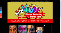 Desktop Screenshot of happyfacepainting.com